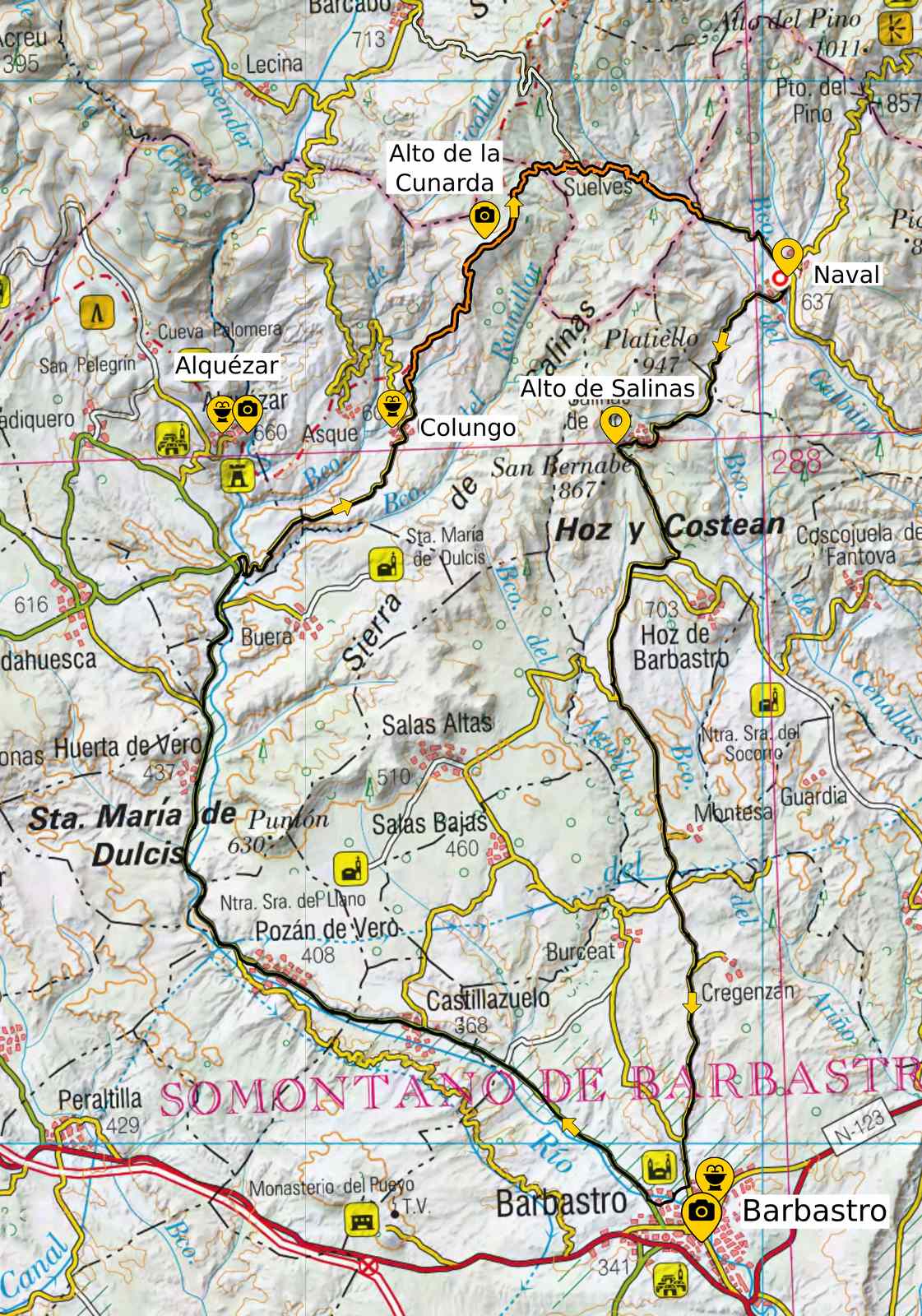mapa ruta g3